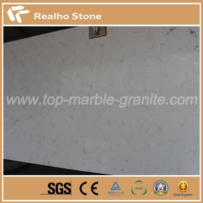 White Polished Artificial Quartz Slabs White Polished Artificial Quartz Slabs