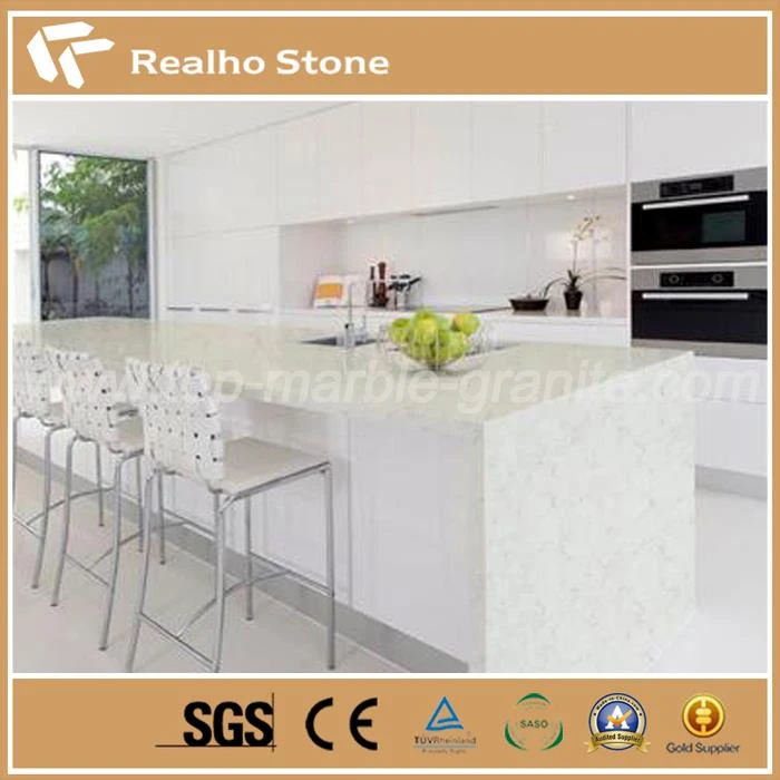 Countertops tal-kċina artifiċjali illaminati bojod tal-kwarz tal-kċina u kuluri tal-vanity Tops tal-banju