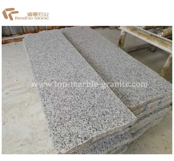 Flamed Chinese Crystal White Granite Slabs
