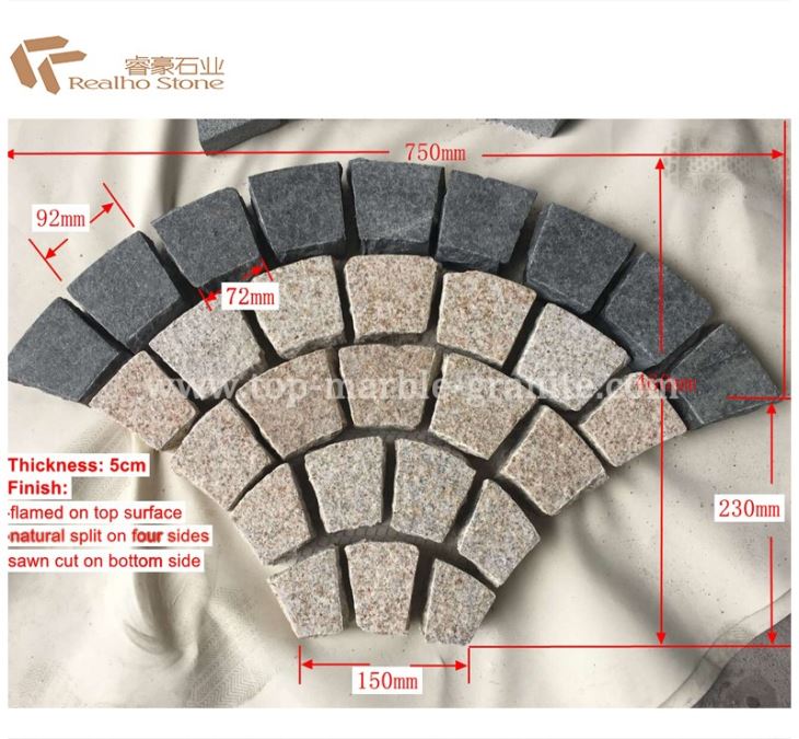 Fan-shape Stone Pavings