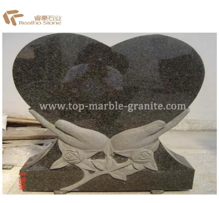 Black granite monument