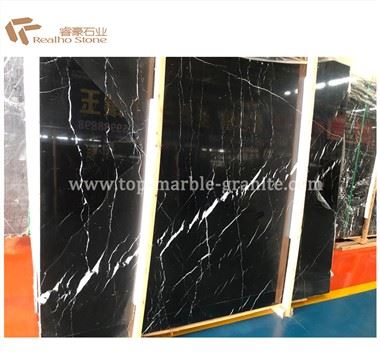 Inqas Vini Pollakki Marquina Slabs Iswed Għall-Ballun funtana