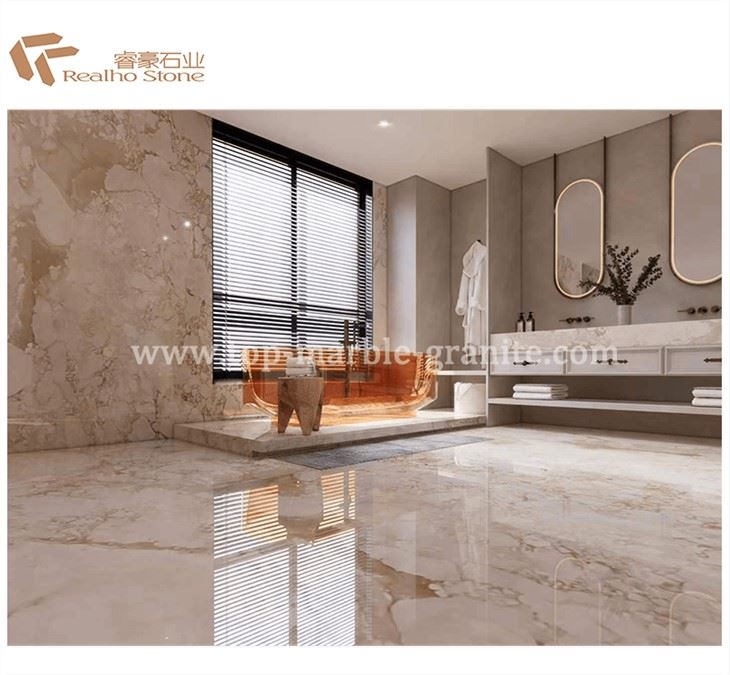 Classic Margaret Beige Marble Slab Polished